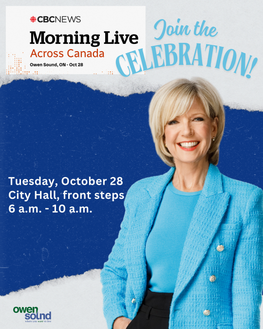 Event image CBC Morning Live with Heather Hiscox Comes to Owen Sound!